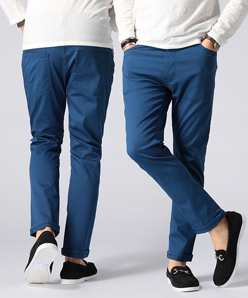 BEAMS（ビームス）の「○BEAMS / ピケ アンクルカット ５ポケットパンツ（その他パンツ・メンズ・オフホワイト/ブルー/ネイビー・MEDIUM/X-LARGE/SMALL/LARGE）」の3枚目の写真