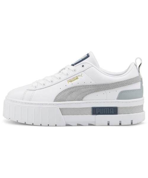 PUMA(プーマ)の「PUMA プーマ ウィメンズ メイズ レザー スニーカー(スニーカー・レディース・ホワイト系その他/ホワイト/ベージュ系その他/ホワイト×グレー/グレー/ブラック系その他/ホワイト系その他2/ホワイト×ブラック/グレー系その他・24.5cm/24.0cm/22.0cm/25.0cm/22.5cm/25.5cm/23.0cm/23.5cm/26.0cm)」の3枚目の写真