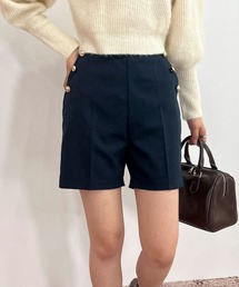 金ボタンマリンショートパンツ