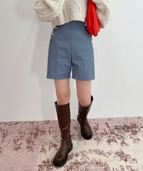 EPIMI E'PIMMY（エピミエピミー）の「金ボタンマリンショートパンツ（その他パンツ・レディース・ブラック/ネイビー/ブルー/アイボリー・MEDIUM）」の4枚目の写真