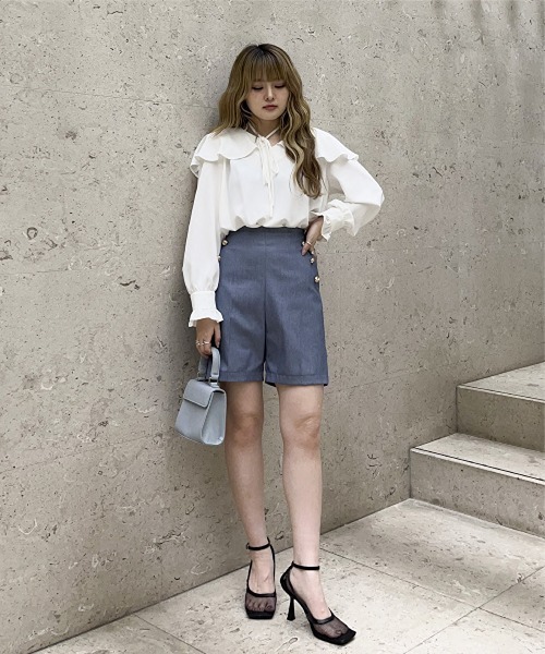 EPIMI E'PIMMY（エピミエピミー）の「金ボタンマリンショートパンツ（その他パンツ・レディース・ブラック/ネイビー/ブルー/アイボリー・MEDIUM）」の21枚目の写真