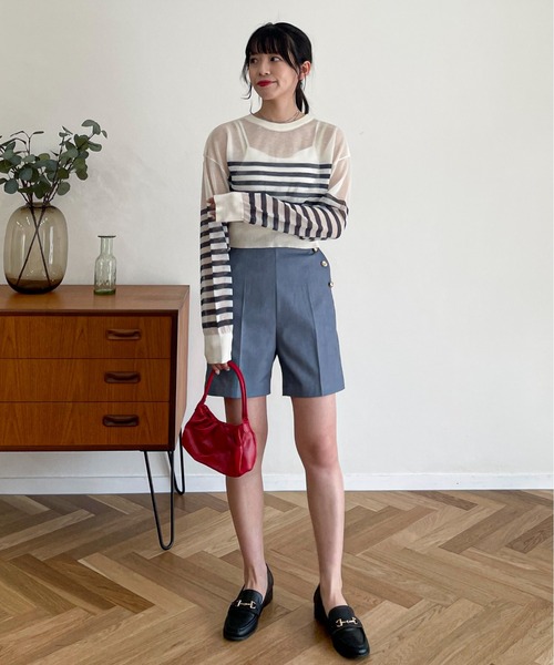 EPIMI E'PIMMY（エピミエピミー）の「金ボタンマリンショートパンツ（その他パンツ・レディース・ブラック/ネイビー/ブルー/アイボリー・MEDIUM）」の18枚目の写真