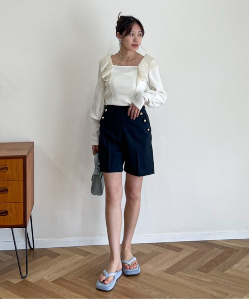 EPIMI E'PIMMY（エピミエピミー）の「金ボタンマリンショートパンツ（その他パンツ・レディース・ブラック/ネイビー/ブルー/アイボリー・MEDIUM）」の13枚目の写真