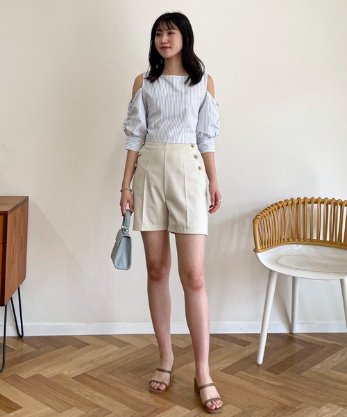 EPIMI E'PIMMY（エピミエピミー）の「金ボタンマリンショートパンツ（その他パンツ・レディース・ブラック/ネイビー/ブルー/アイボリー・MEDIUM）」の8枚目の写真