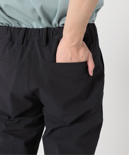 417 EDIFICE(フォーワンセブンエディフィス)の「【COOL FIBER / クールファイバー】 サッカースリムパンツ(スラックス・メンズ・グレー/ベージュ/ネイビー・SMALL/MEDIUM/LARGE/X-LARGE)」の19枚目の写真