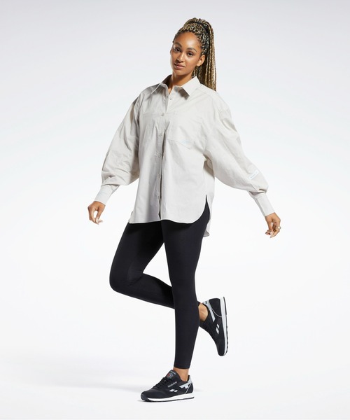 Reebok(リーボック)の「 クラシック ボタンアップ ロングスリーブシャツ / Classics Button-Up Long Sleeve Shirt /(シャツ/ブラウス・レディース・ベージュ系その他/グリーン系その他・MEDIUM/LARGE/SMALL/X-LARGE)」の9枚目の写真