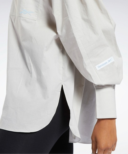 Reebok(リーボック)の「 クラシック ボタンアップ ロングスリーブシャツ / Classics Button-Up Long Sleeve Shirt /(シャツ/ブラウス・レディース・ベージュ系その他/グリーン系その他・MEDIUM/LARGE/SMALL/X-LARGE)」の5枚目の写真