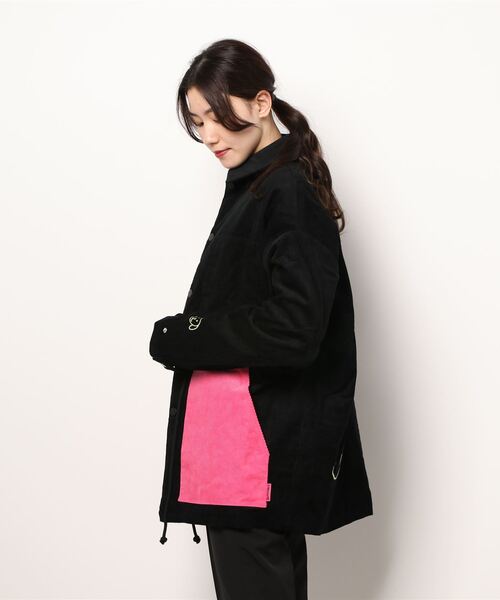 CLUB PARK（クラブパーク）の「September/セプテンバー/CORDUROY JACKE/コーデュロイジャケット（ブルゾン・レディース・グリーン/ピンク/ブラック・SMALL/MEDIUM）」の6枚目の写真