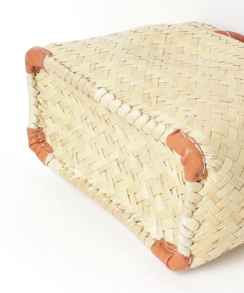 MIDWEST(ミッドウエスト)の「AFRICAN MARKET LINDA BASKET BAG LEATHER HANDLE SMA(ショルダーバッグ・レディース・ベージュ・FREE)」の3枚目の写真