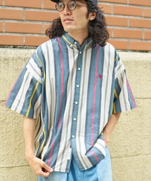 U.S. POLO ASSN. | マルチストライプ半袖ボタンダウンシャツ(シャツ/ブラウス)