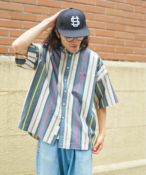 U.S. POLO ASSN.(ユーエスポロアッスン)の「マルチストライプ半袖ボタンダウンシャツ(シャツ/ブラウス・メンズ・サックスブルー/ベージュ/ホワイト・LARGE/MEDIUM)」の18枚目の写真