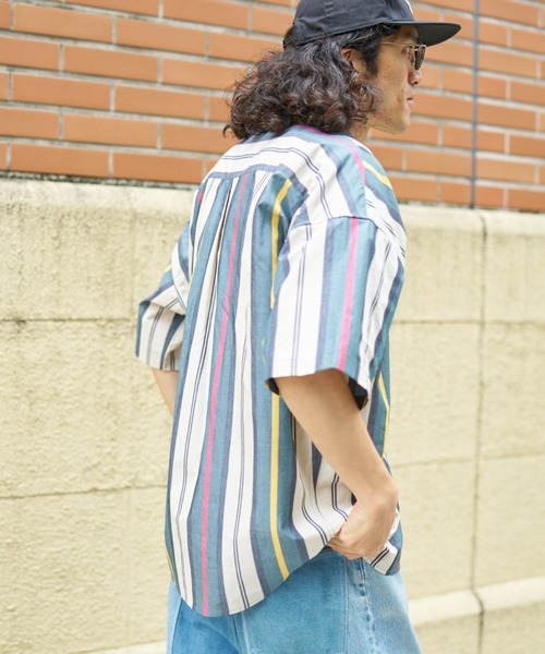 U.S. POLO ASSN.(ユーエスポロアッスン)の「マルチストライプ半袖ボタンダウンシャツ(シャツ/ブラウス・メンズ・サックスブルー/ベージュ/ホワイト・LARGE/MEDIUM)」の19枚目の写真