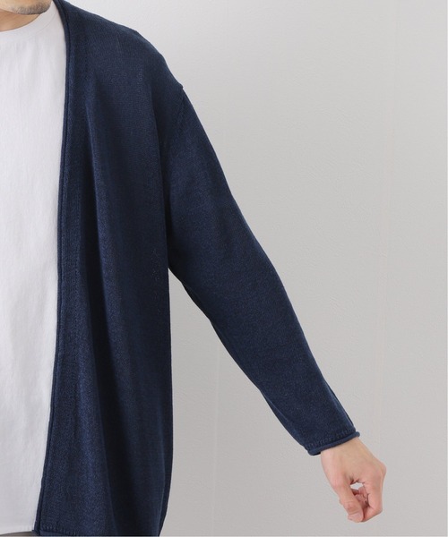 417 EDIFICE(フォーワンセブンエディフィス)の「リネンコットンカーディガン(カーディガン/ボレロ・メンズ・ネイビー/ブラウン/グレー/アイボリー・SMALL/MEDIUM/LARGE)」の14枚目の写真