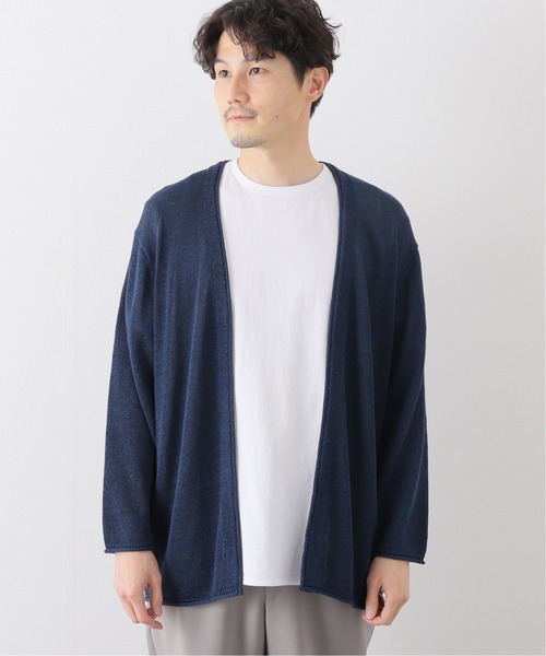 417 EDIFICE(フォーワンセブンエディフィス)の「リネンコットンカーディガン(カーディガン/ボレロ・メンズ・ネイビー/ブラウン/グレー/アイボリー・SMALL/MEDIUM/LARGE)」の8枚目の写真