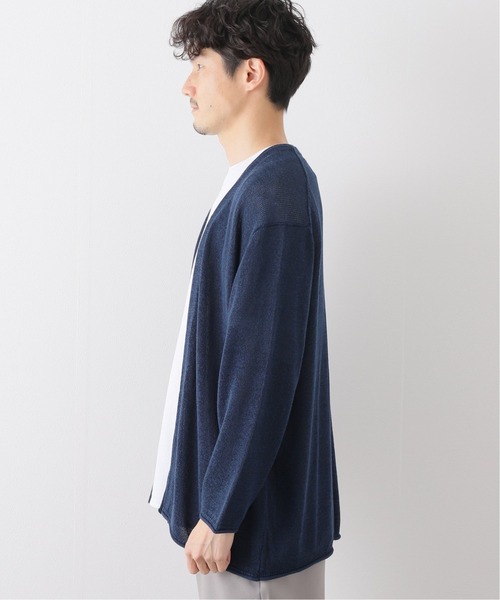 417 EDIFICE(フォーワンセブンエディフィス)の「リネンコットンカーディガン(カーディガン/ボレロ・メンズ・ネイビー/ブラウン/グレー/アイボリー・SMALL/MEDIUM/LARGE)」の18枚目の写真