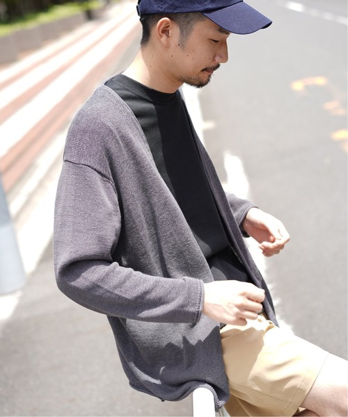 417 EDIFICE(フォーワンセブンエディフィス)の「リネンコットンカーディガン(カーディガン/ボレロ・メンズ・ネイビー/ブラウン/グレー/アイボリー・SMALL/MEDIUM/LARGE)」の21枚目の写真