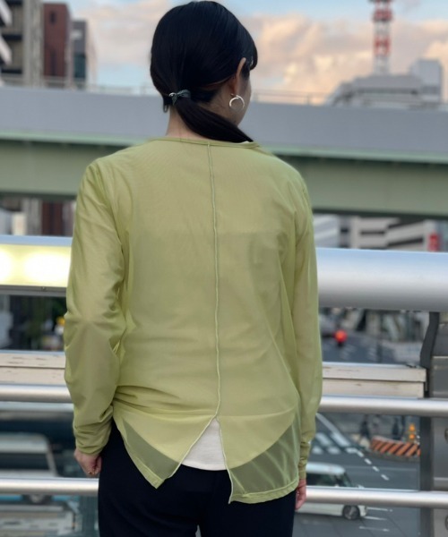 DROIT BELLO(ドロイトベロ)の「DROIT BELLO(ドロイトベロ) パワーメッシュプルオーバー(Tシャツ/カットソー・レディース・ブラック/オフホワイト/ライム/オレンジ・FREE)」の9枚目の写真
