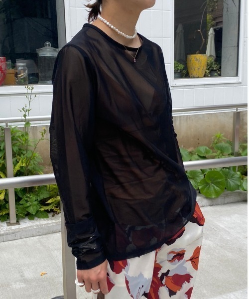 DROIT BELLO(ドロイトベロ)の「DROIT BELLO(ドロイトベロ) パワーメッシュプルオーバー(Tシャツ/カットソー・レディース・ブラック/オフホワイト/ライム/オレンジ・FREE)」の18枚目の写真