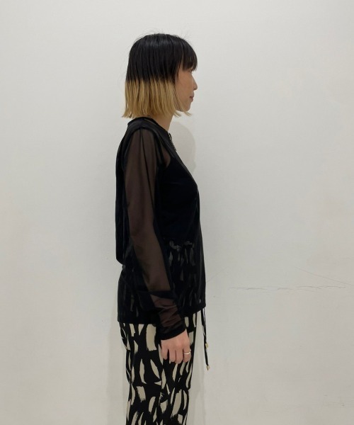 DROIT BELLO(ドロイトベロ)の「DROIT BELLO(ドロイトベロ) パワーメッシュプルオーバー(Tシャツ/カットソー・レディース・ブラック/オフホワイト/ライム/オレンジ・FREE)」の12枚目の写真