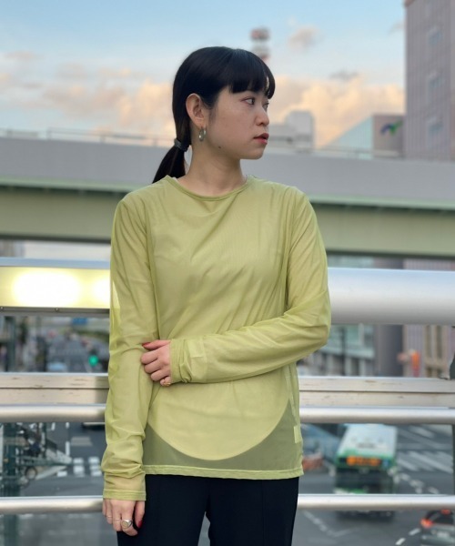 DROIT BELLO(ドロイトベロ)の「DROIT BELLO(ドロイトベロ) パワーメッシュプルオーバー(Tシャツ/カットソー・レディース・ブラック/オフホワイト/ライム/オレンジ・FREE)」の20枚目の写真