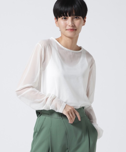 DROIT BELLO(ドロイトベロ)の「DROIT BELLO(ドロイトベロ) パワーメッシュプルオーバー(Tシャツ/カットソー・レディース・ブラック/オフホワイト/ライム/オレンジ・FREE)」の19枚目の写真