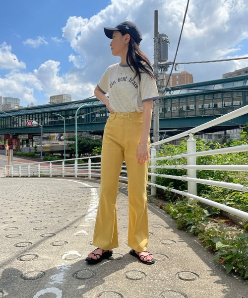 ＪＵＧＬＡＮＳ（ユグランス）の「☆ 旬なスタイリングが叶う。 セミフレアカラーパンツ　30553A234（その他パンツ・レディース・ピンク/アイボリー/イエロー・FREE）」の5枚目の写真