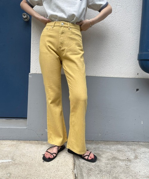 ＪＵＧＬＡＮＳ（ユグランス）の「☆ 旬なスタイリングが叶う。 セミフレアカラーパンツ　30553A234（その他パンツ・レディース・ピンク/アイボリー/イエロー・FREE）」の8枚目の写真