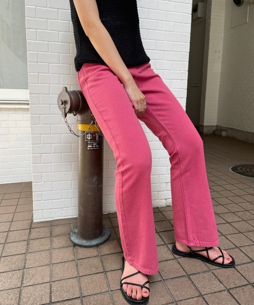 ＪＵＧＬＡＮＳ（ユグランス）の「☆ 旬なスタイリングが叶う。 セミフレアカラーパンツ　30553A234（その他パンツ・レディース・ピンク/アイボリー/イエロー・FREE）」の15枚目の写真