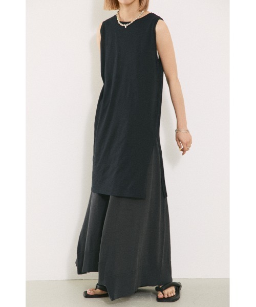 BLACK BY MOUSSY(ブラックバイマウジー)の「gauze long tanktop(ガーゼロングタンクトップ)(タンクトップ・レディース・ホワイト/ブラック/パープル/オレンジ・FREE)」の16枚目の写真