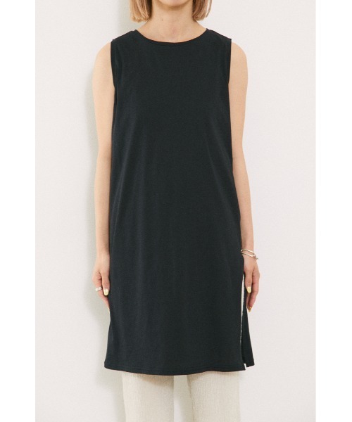 BLACK BY MOUSSY(ブラックバイマウジー)の「gauze long tanktop(ガーゼロングタンクトップ)(タンクトップ・レディース・ホワイト/ブラック/パープル/オレンジ・FREE)」の18枚目の写真