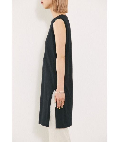 BLACK BY MOUSSY(ブラックバイマウジー)の「gauze long tanktop(ガーゼロングタンクトップ)(タンクトップ・レディース・ホワイト/ブラック/パープル/オレンジ・FREE)」の19枚目の写真