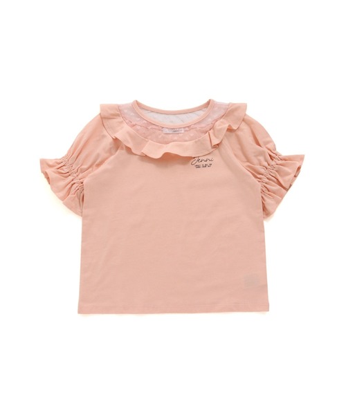 JENNI love（ジェニィラブ）の「チュール切替えフリルTシャツ（Tシャツ 