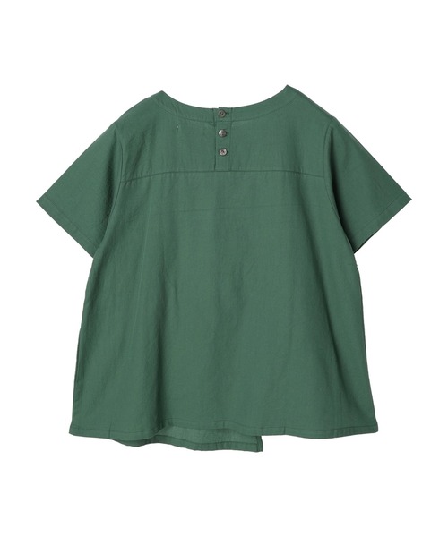 CRAFT STANDARD BOUTIQUE(クラフトスタンダードブティック)の「アシンメトリーギャザーブラウス *◆(Tシャツ/カットソー・レディース・ブラック/オフホワイト/オレンジ/グリーン・FREE)」の17枚目の写真