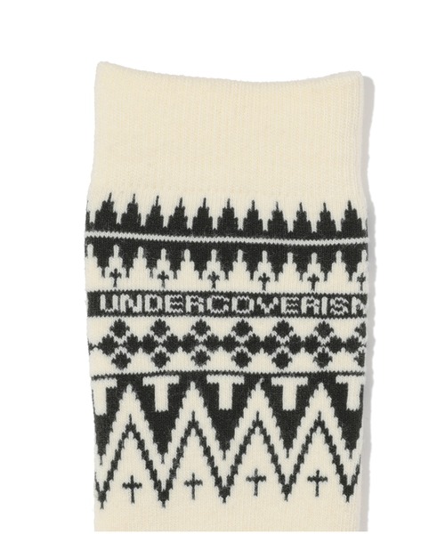 Undercoverism（アンダーカバイズム）の「UI2B4L02（ソックス/靴下・メンズ・オフホワイト/ブラック・FREE）」の6枚目の写真