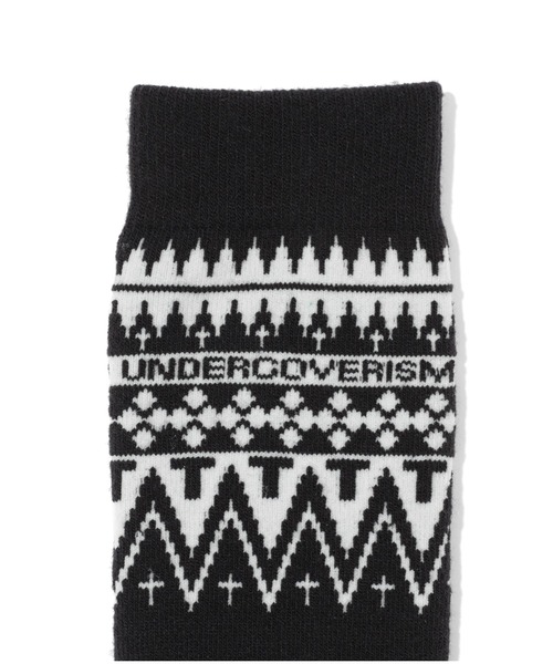 Undercoverism（アンダーカバイズム）の「UI2B4L02（ソックス/靴下・メンズ・オフホワイト/ブラック・FREE）」の3枚目の写真