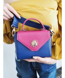 バイカラーミニショルダーバッグ