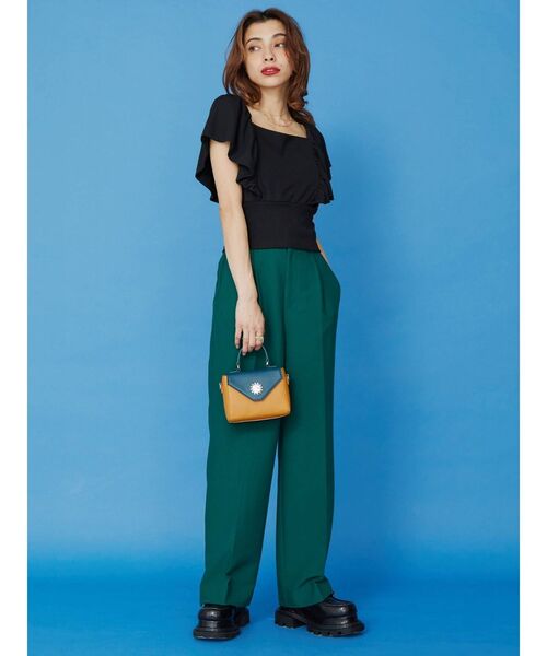 EVRIS（エヴリス）の「バイカラーミニショルダーバッグ（ショルダーバッグ・レディース・ブラック/イエロー/ブルー・FREE）」の16枚目の写真