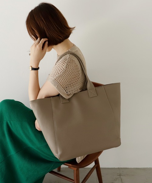 VitaFelice（ヴィータフェリーチェ）の「大容量ビジネストートバッグ（トートバッグ・メンズ・ブラック/グレー系その他/グレー/ネイビー・FREE）」の13枚目の写真