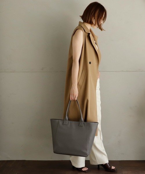 VitaFelice（ヴィータフェリーチェ）の「大容量ビジネストートバッグ（トートバッグ・メンズ・ブラック/グレー系その他/グレー/ネイビー・FREE）」の21枚目の写真