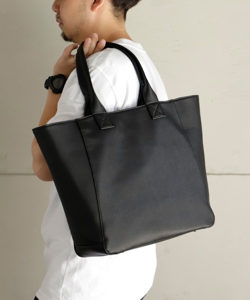 VitaFelice（ヴィータフェリーチェ）の「大容量ビジネストートバッグ（トートバッグ・メンズ・ブラック/グレー系その他/グレー/ネイビー・FREE）」の14枚目の写真