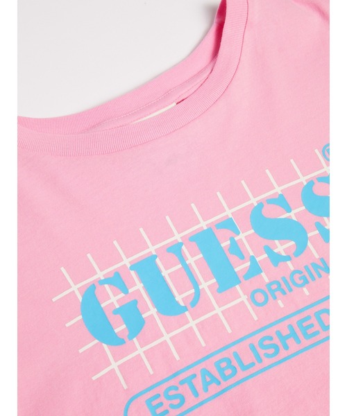 Guess（ゲス）の「GUESS Originals Grid Baby Tee（Tシャツ/カットソー・レディース・オレンジ/ピンク/ブラック/ブルー・MEDIUM/SMALL/X-SMALL）」の10枚目の写真