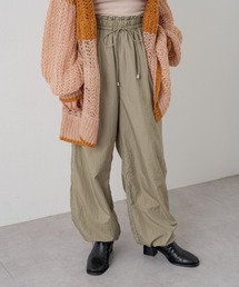 Kastane | 裾ドロストナイロンパンツ(カーゴパンツ)