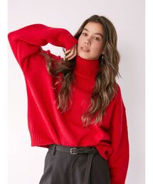 Ungrid | ハイネックボリュームカラーニット(ニット/セーター)