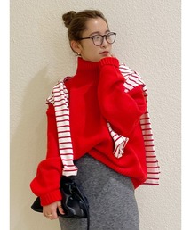 Ungrid | ハイネックボリュームカラーニット(ニット/セーター)