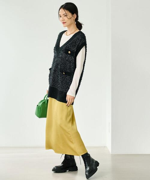 green label relaxing(グリーンレーベルリラクシング)の「【矢野未希子さん着用】<PASCUCCI>レースアップ ブーツ(ブーツ・レディース・ブラック/ダークブラウン・36/37/38)」の4枚目の写真