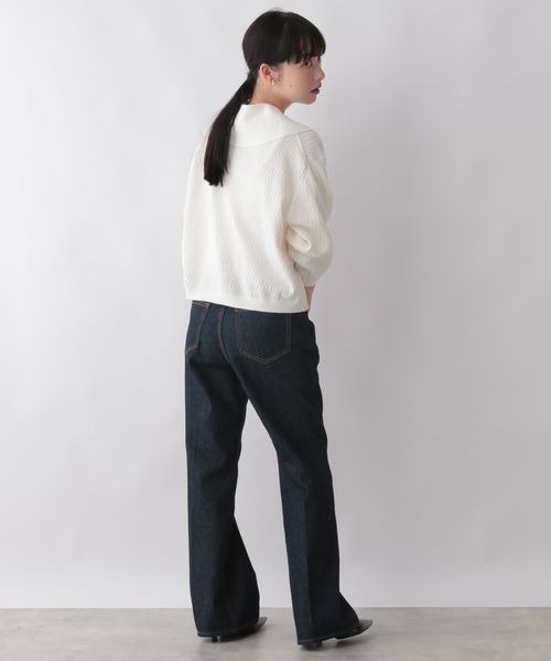 LOWRYS FARM(ローリーズファーム)の「ニットポロ 294811(ポロシャツ・レディース・ホワイト/ブラック/ブルー・FREE)」の10枚目の写真