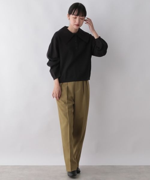 LOWRYS FARM(ローリーズファーム)の「ニットポロ 294811(ポロシャツ・レディース・ホワイト/ブラック/ブルー・FREE)」の20枚目の写真