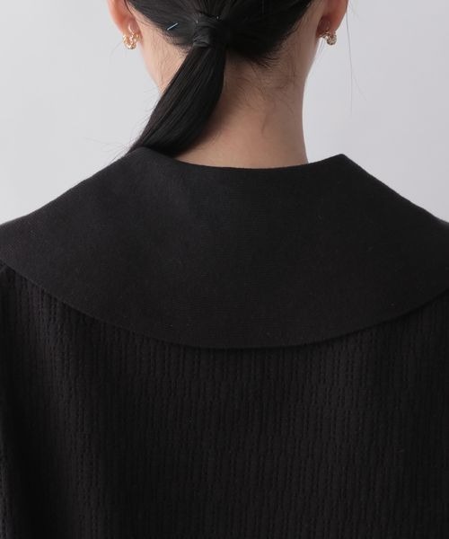 LOWRYS FARM(ローリーズファーム)の「ニットポロ 294811(ポロシャツ・レディース・ホワイト/ブラック/ブルー・FREE)」の9枚目の写真