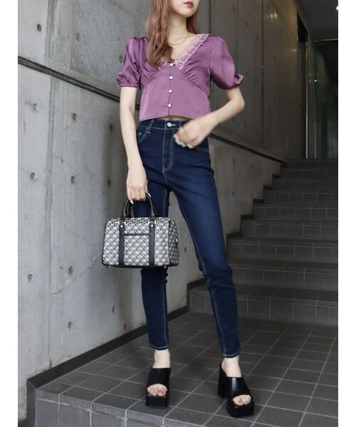 EVRIS(エヴリス)の「ストレッチスキニーデニムパンツ(デニムパンツ・レディース・ライトブルー/ブラック/ブルー・X-SMALL/SMALL/MEDIUM)」の6枚目の写真