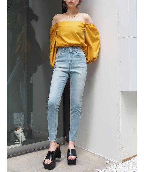 EVRIS(エヴリス)の「ストレッチスキニーデニムパンツ(デニムパンツ・レディース・ライトブルー/ブラック/ブルー・X-SMALL/SMALL/MEDIUM)」の13枚目の写真